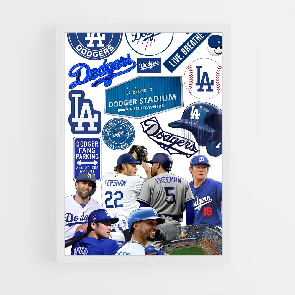 Poster Dodgers Forever – affiche Baseball (vue 3)